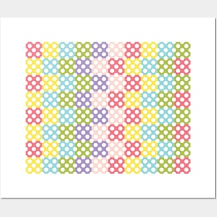 Polka Dot Collection - Rainbow Pattern Posters and Art